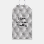 Warme weiche graue Imitate Velvet Geschenkanhänger (Vorderseite)