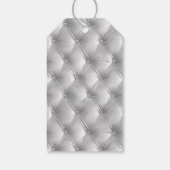 Warme weiche graue Imitate Velvet Geschenkanhänger (Rückseite)