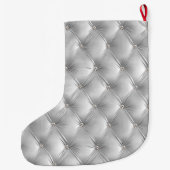 Warme weiche graue Imitate Velvet Großer Weihnachtsstrumpf (Rückseite)