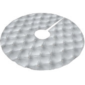 Warme weiche graue Imitate Velvet Polyester Weihnachtsbaumdecke (Schrägansicht)