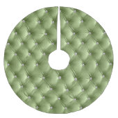 Warme weiche Schicht GreenFaux Velvet Polyester Weihnachtsbaumdecke (Vorderseite)