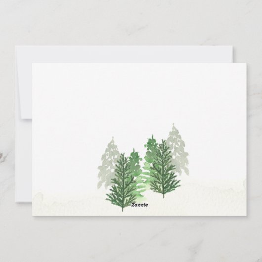 Warme Weihnachten wünscht Wald und gemütlichen Kam (Rückseite)