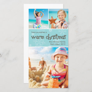 Warme Weihnachts Premium 4x8 Foto Card Feiertagskarte
