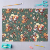 Warme Weihnachtskerzen Seidenpapier (Basteln)