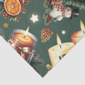 Warme Weihnachtskerzen Seidenpapier (Ausschnitt)