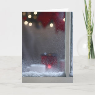 Warme Weihnachtsnacht Feiertagskarte