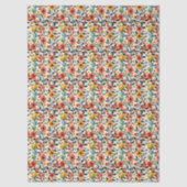 Warme Wildblumen-Blumentissue-Papier Seidenpapier (Vorderseite)
