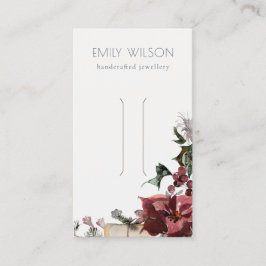 Warme Winter Festivals Bow Hair Clip Display Visitenkarte