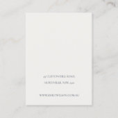 Warme Winter Festive Foliage Hair Clip Display Visitenkarte (Rückseite)