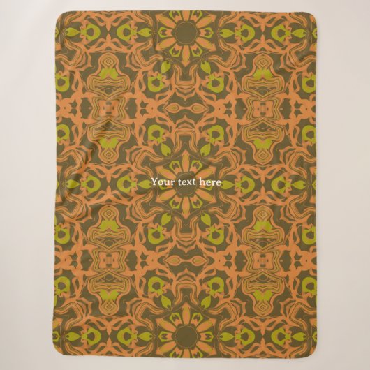 Warme Winter Flüssig Mandala Kunst Sherpadecke (Vorderseite)