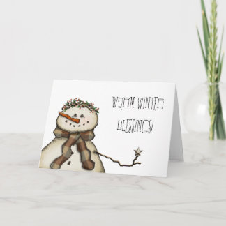 Warme Wintersegmente! Feiertagskarte