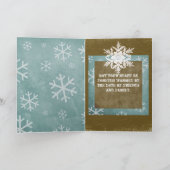 Warme Winterwünsche Feiertagskarte (Innenseite)