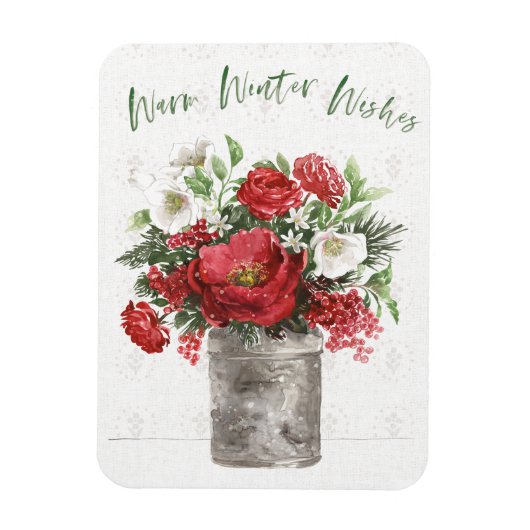 Warme Winterwünsche Magnet (Vertikal)