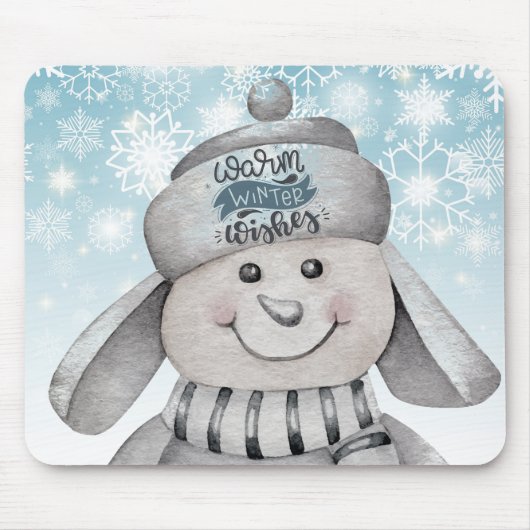 Warme Winterwünsche Mousepad (Vorne)