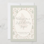 Warme Winterwünsche – Persönliche Weihnachts-Flatc Feiertagskarte (Vorderseite)