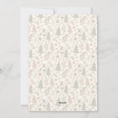 Warme Winterwünsche – Persönliche Weihnachts-Flatc Feiertagskarte (Rückseite)