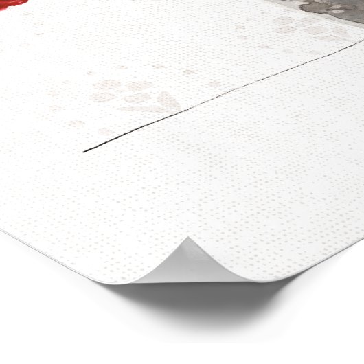 Warme Winterwünsche Poster (Ecke)