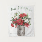 Warme Winterwünsche Wandteppich (Vorderseite)