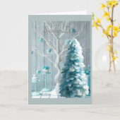 Warme Wünsche an einem schneebedeckten Tag Karte (Gelbe Blume)