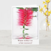 Warme Wünsche auf einer schnellen Blume-Karte der Karte (Gelbe Blume)