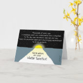Warme Wünsche auf Ihre Wintersonne! Karte (Gelbe Blume)