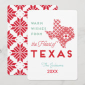 Warme Wünsche aus dem Herzen von Texas Einladung (Vorne/Hinten)