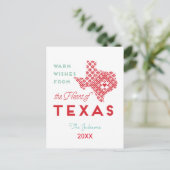 Warme Wünsche aus dem Herzen von Texas Postkarte (Stehend Vorderseite)