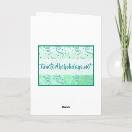 Warme Wünsche aus den Weihnachtsfeiern der Schneef Karte (Rückseite)