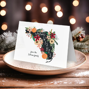 Warme Wünsche aus Florida Feiertagskarte