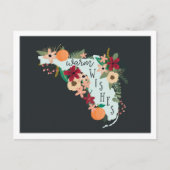 Warme Wünsche aus Florida Feiertagspostkarte (Vorderseite)