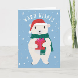 Warme Wünsche Beary Frohe Weihnachtskarte Karte