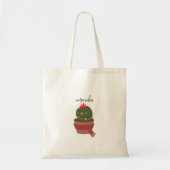 Warme Wünsche Cactus Houseplant Weihnachts Tote Ta Tragetasche (Vorne)
