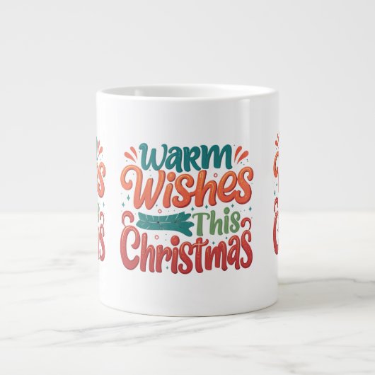 Warme Wünsche Dieses Weihnachten - Spezialität Jum Jumbo-Tasse (Vorderseite)