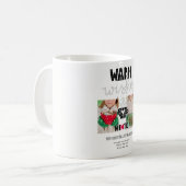 Warme Wünsche Doodle Weihnachten FOTO Keepake Kaffeetasse (Vorderseite Links)