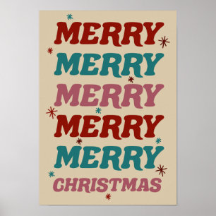 Warme Wünsche Elegante Weihnachtsfest Poster