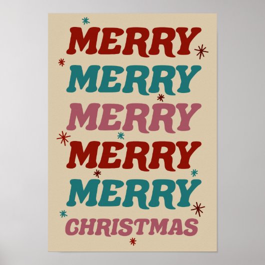 Warme Wünsche Elegante Weihnachtsfest Poster (Vorne)