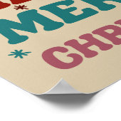 Warme Wünsche Elegante Weihnachtsfest Poster (Ecke)