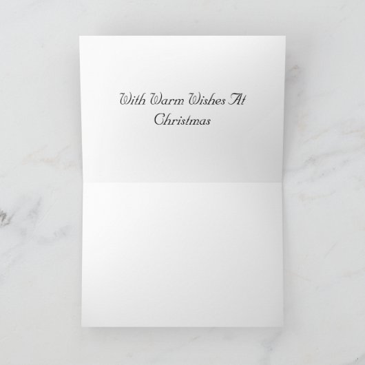 Warme Wünsche Feiertagskarte (Innenseite)