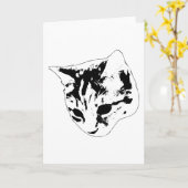 Warme Wünsche, Felinnote Karte (Gelbe Blume)