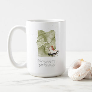 Warme Wünsche & festliche Umarmungen Wasserfarbe Kaffeetasse