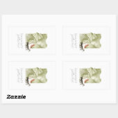 Warme Wünsche & festliche Umarmungen Wasserfarbe Rechteckiger Aufkleber (Blatt)