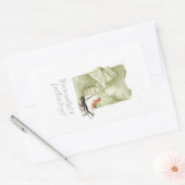 Warme Wünsche & festliche Umarmungen Wasserfarbe Rechteckiger Aufkleber (Umschlag)