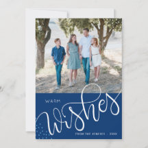 Warme Wünsche - Fotokarte