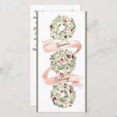 Warme Wünsche: Frohe Festtage Feiertagskarte (Vorne/Hinten)