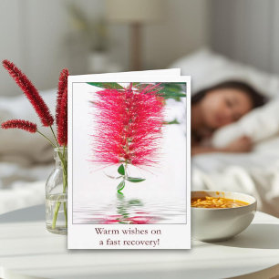 Warme Wünsche für eine schnelle Genesung Blumenkar Karte