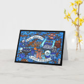 Warme Wünsche für Hannukah Card Karte (Gelbe Blume)