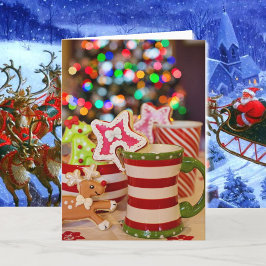 Warme Wünsche für Kunden Feiertagskarte