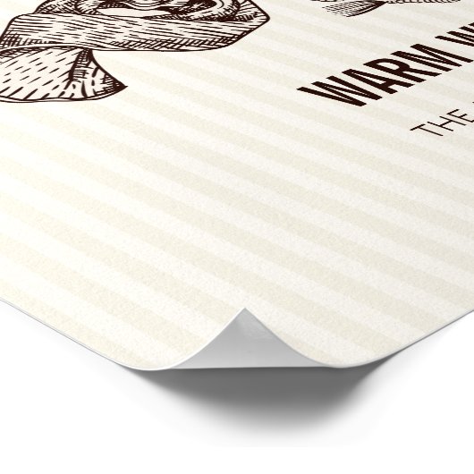 Warme Wünsche Holiday Essentials Poster Print (Ecke)