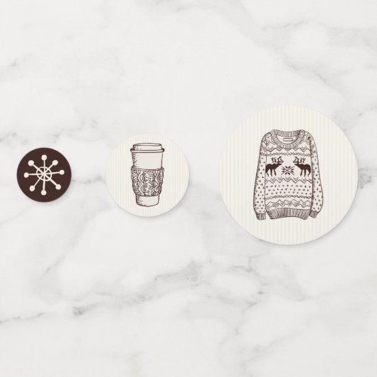 Warme Wünsche Holiday Essentials Table Confetti Konfetti (Vorderseiten)