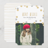 Warme Wünsche Holiday Foto Flachkarte Feiertagskarte (Vorne/Hinten)